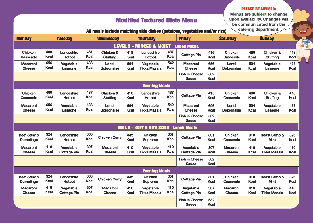 Modified Diets 2