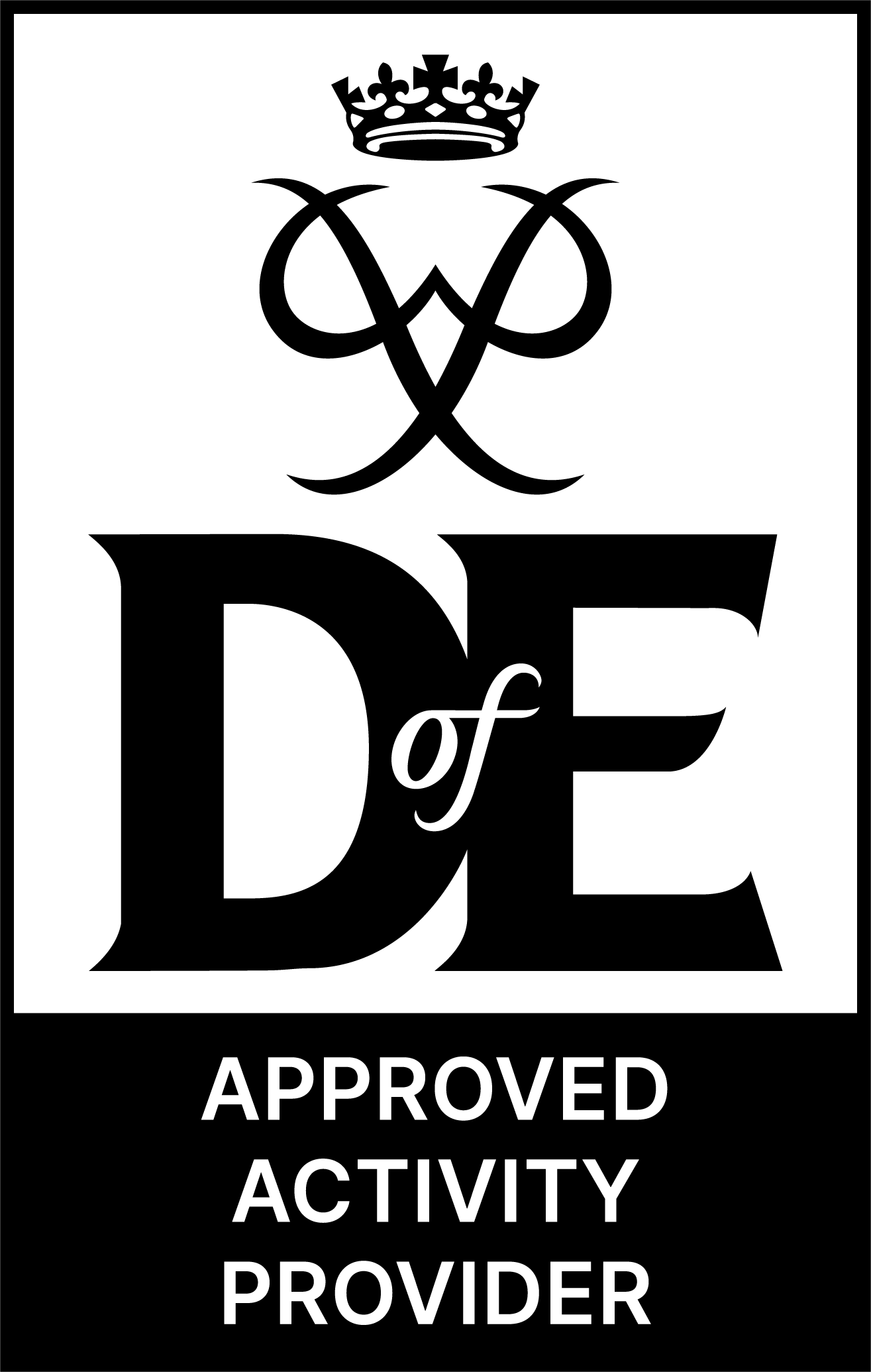 DofE AAP logo black