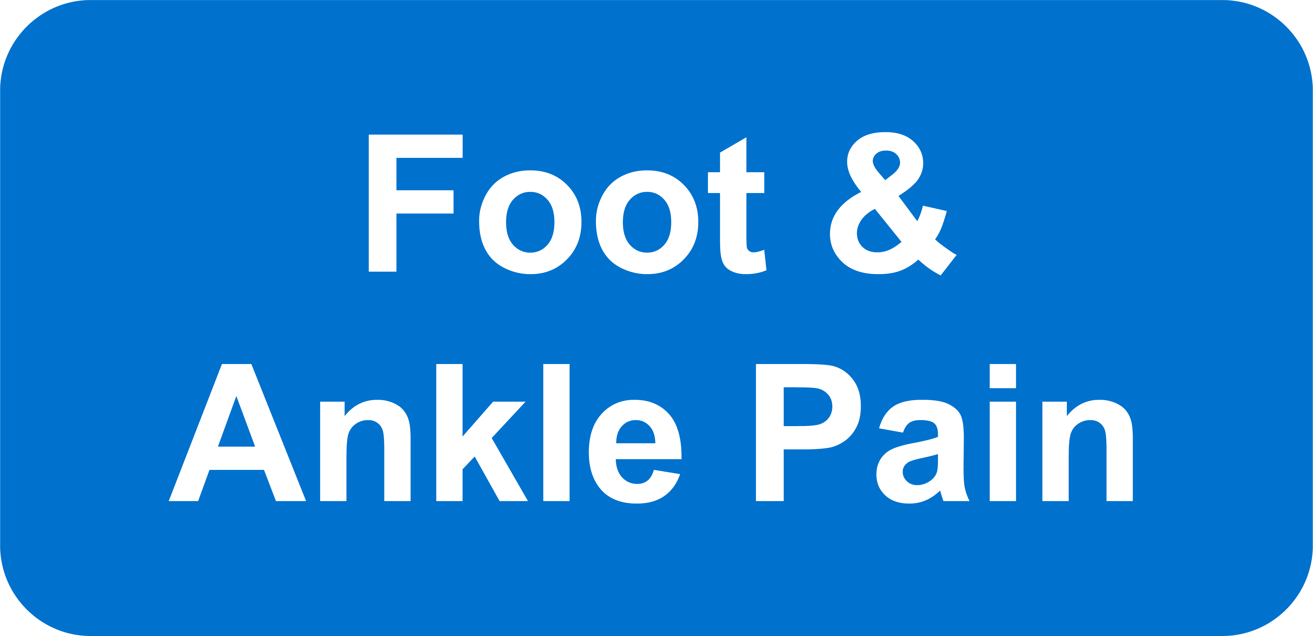 Foot and Ankle Pain