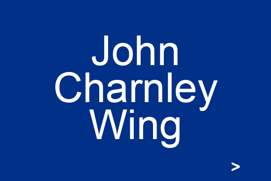 Image showing text saying John Charnley Wing and links to the service webpage