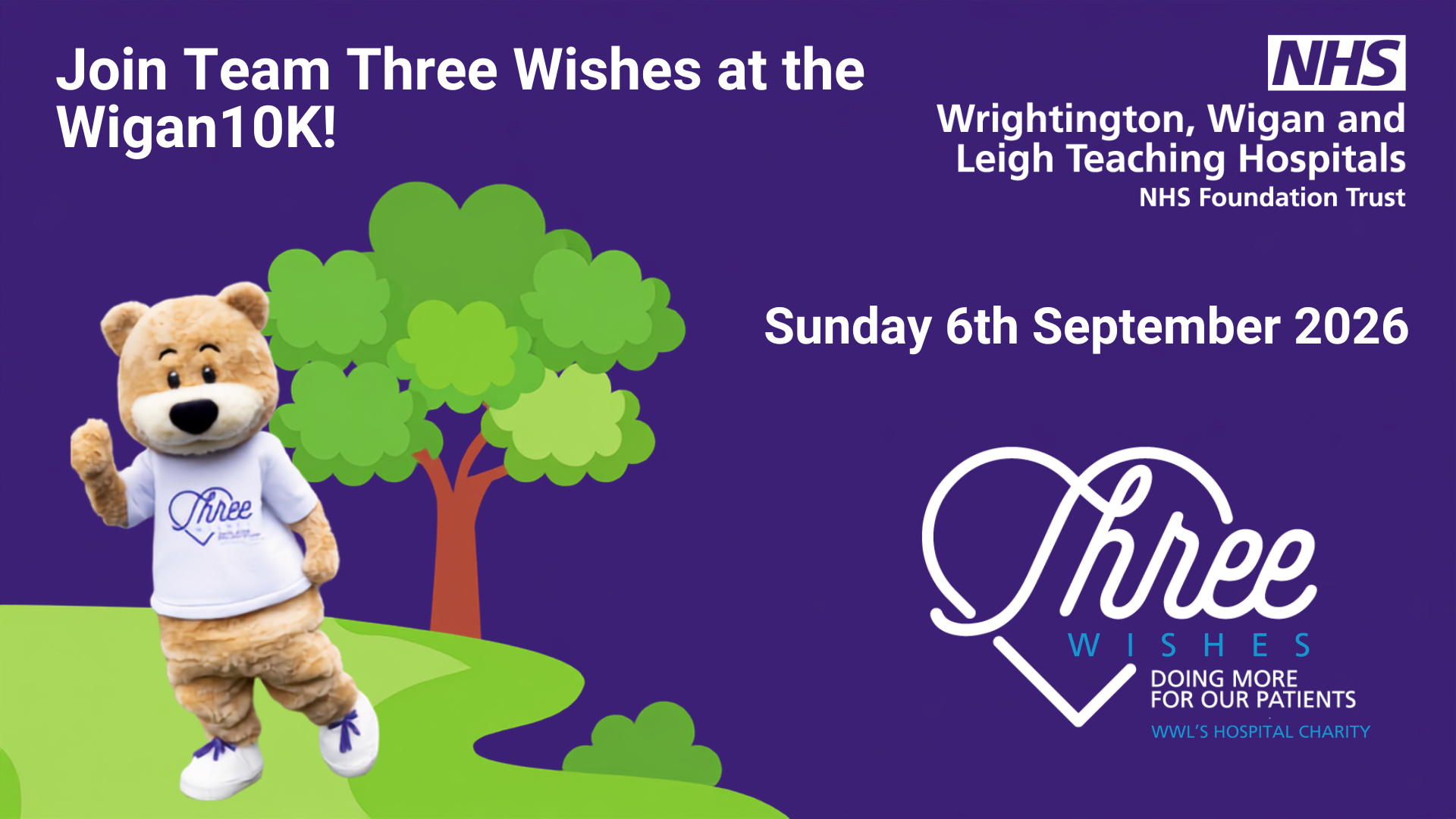 Join Team Three Wishes at the Wigan10K