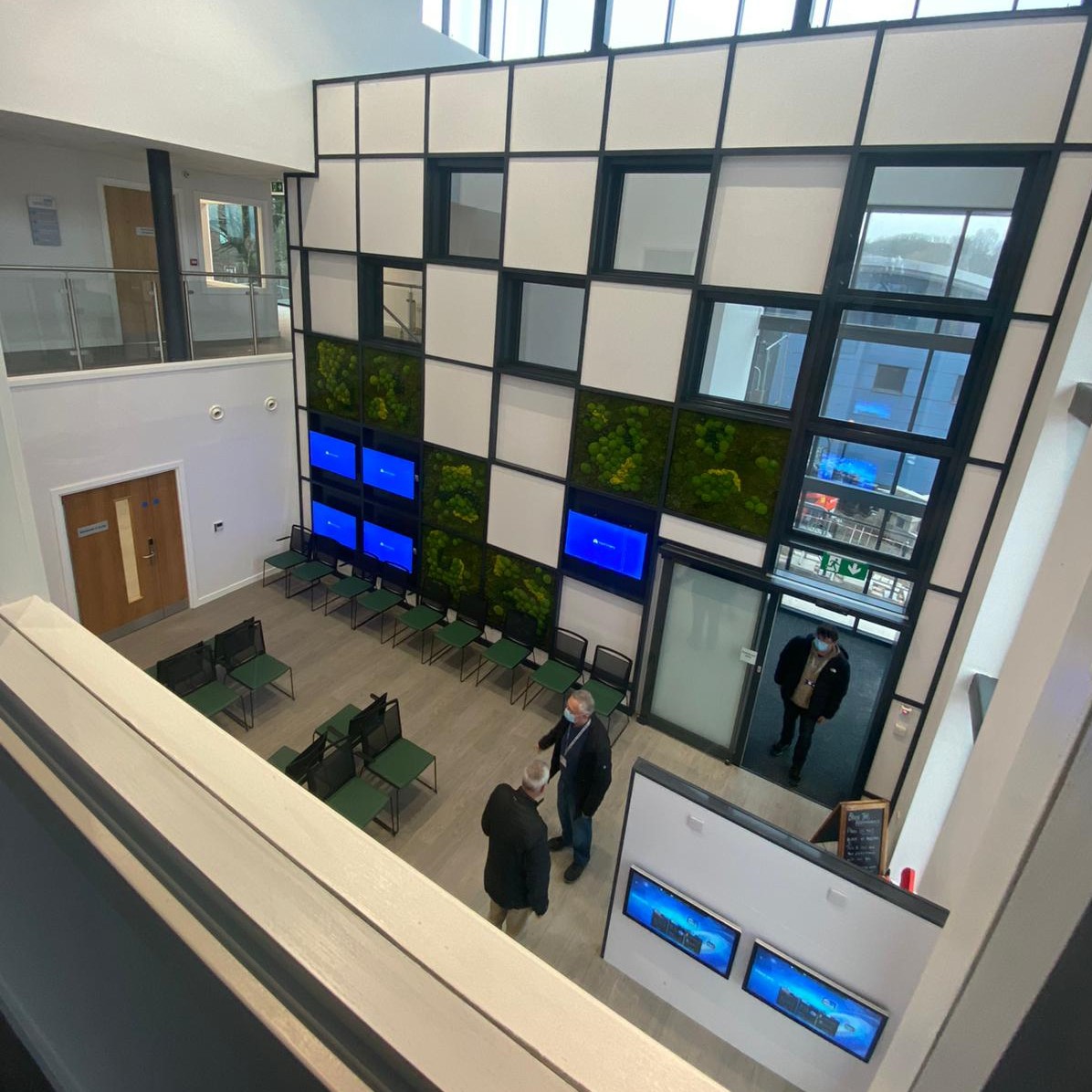 A welcoming reception area at Aspull Health and Wellbeing Centre